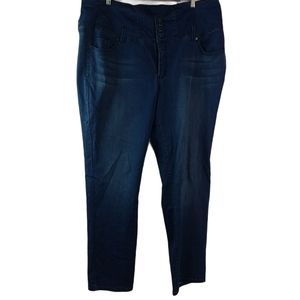 Bongo 22W High Waist Dark Stretch Jeans Plus